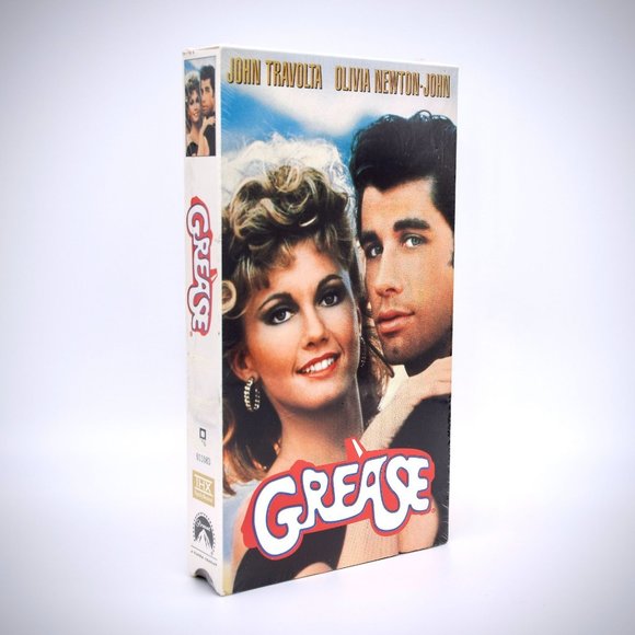 Grease Media Grease Vhs Tape 998 Classic John Travolta Olivia Newtonjohn Movie New Sealed